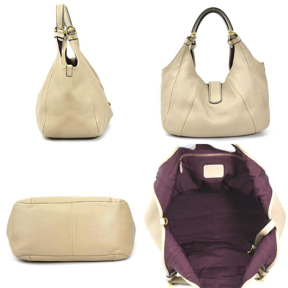 Loewe Bag Greige Calie Gold Shoulder Gray